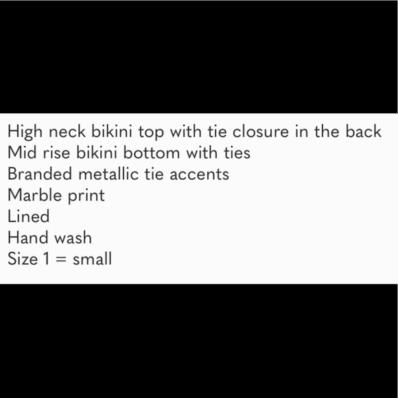 Zimmermann Halter High Neck Marble Bikini black RARE - Picture 10 of 10